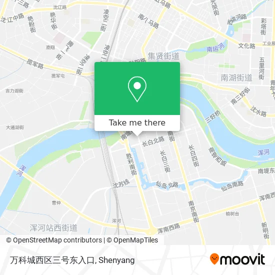 万科城西区三号东入口 map