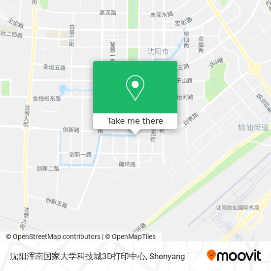 沈阳浑南国家大学科技城3D打印中心 map
