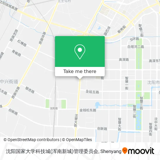 沈阳国家大学科技城(浑南新城)管理委员会 map