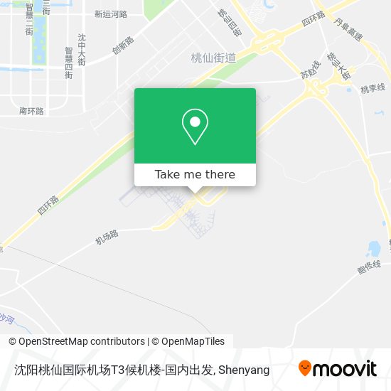 沈阳桃仙国际机场T3候机楼-国内出发 map