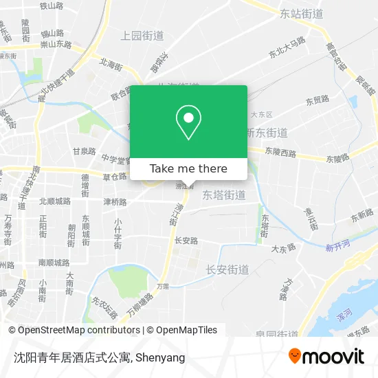 沈阳青年居酒店式公寓 map