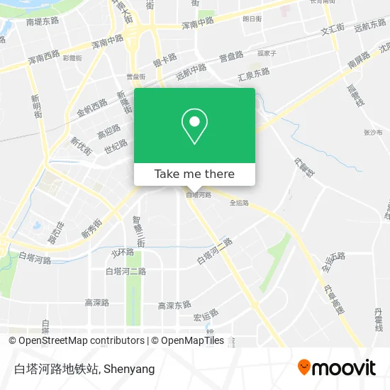 白塔河路地铁站 map