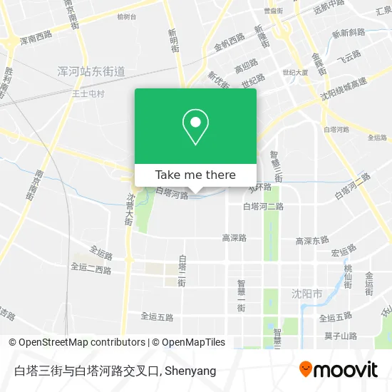 白塔三街与白塔河路交叉口 map