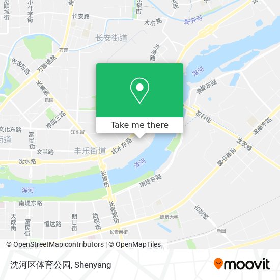 沈河区体育公园 map