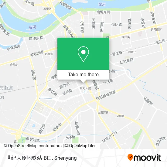 世纪大厦地铁站-B口 map