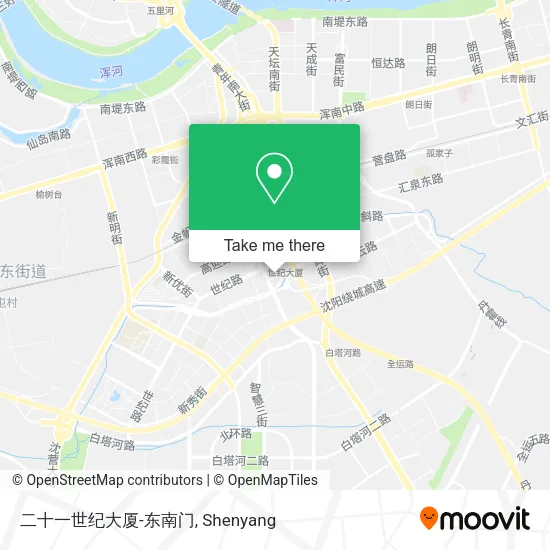 二十一世纪大厦-东南门 map