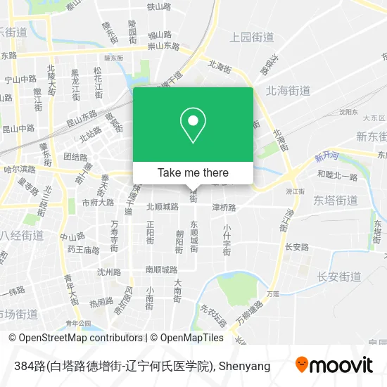 384路(白塔路德增街-辽宁何氏医学院) map