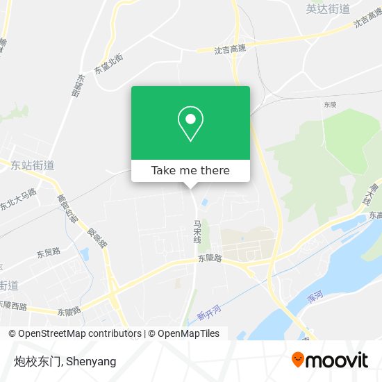 炮校东门 map