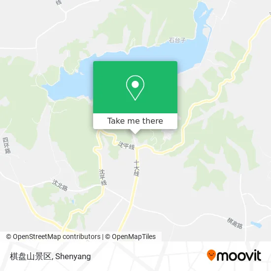 棋盘山景区 map
