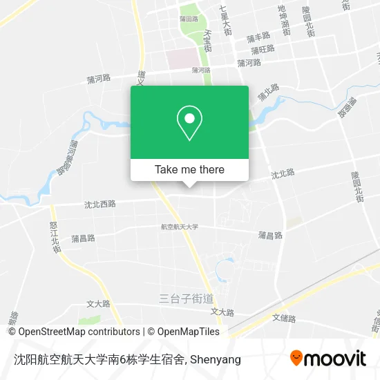 沈阳航空航天大学南6栋学生宿舍 map