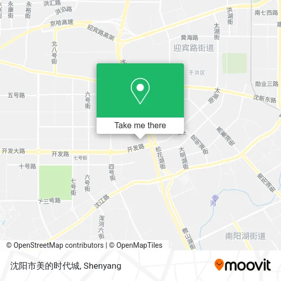 沈阳市美的时代城 map