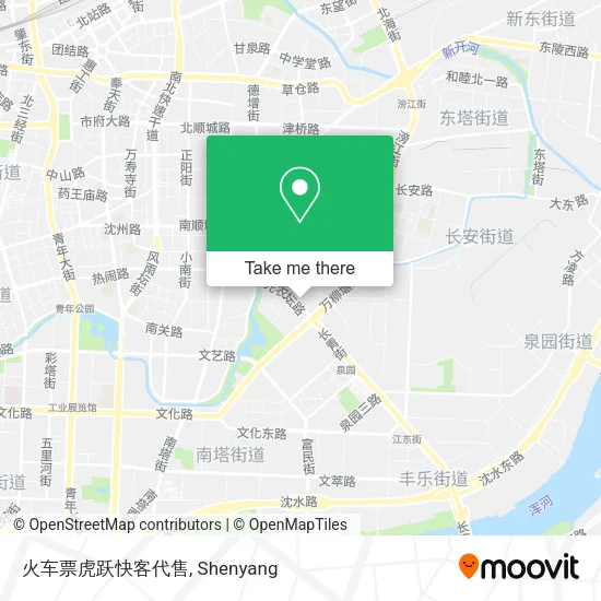 火车票虎跃快客代售 map