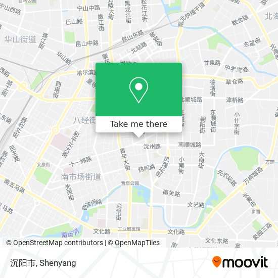 沉阳市 map
