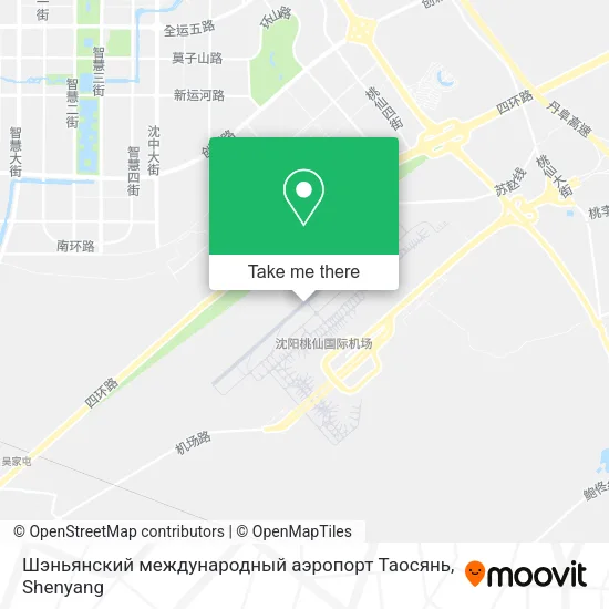 Шэньянский международный аэропорт Таосянь map