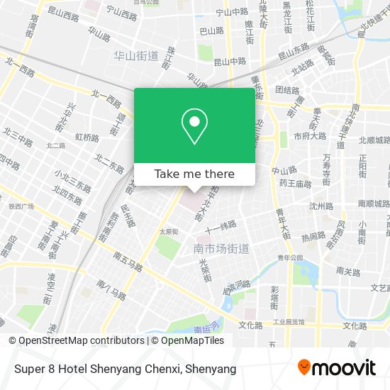 Super 8 Hotel Shenyang Chenxi map