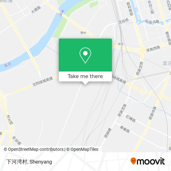 下河湾村 map