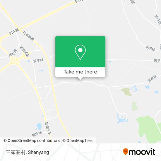 三家寨村 map