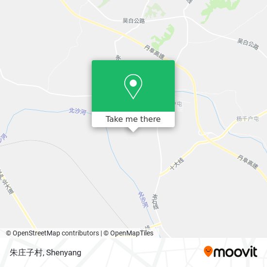 朱庄子村 map