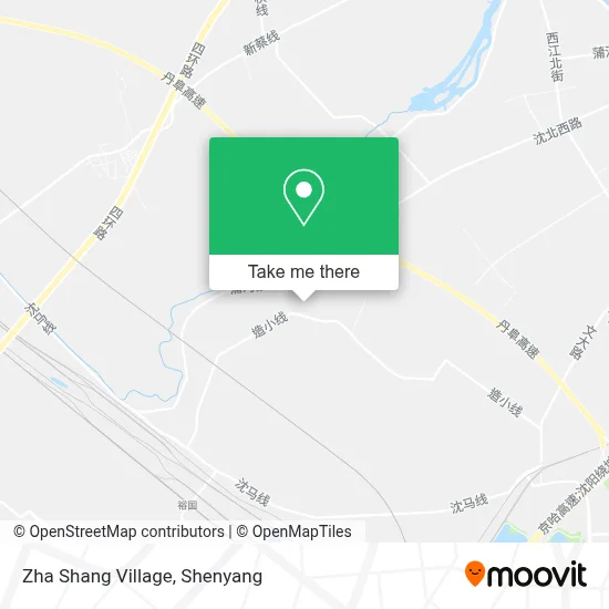 Zha Shang Village map