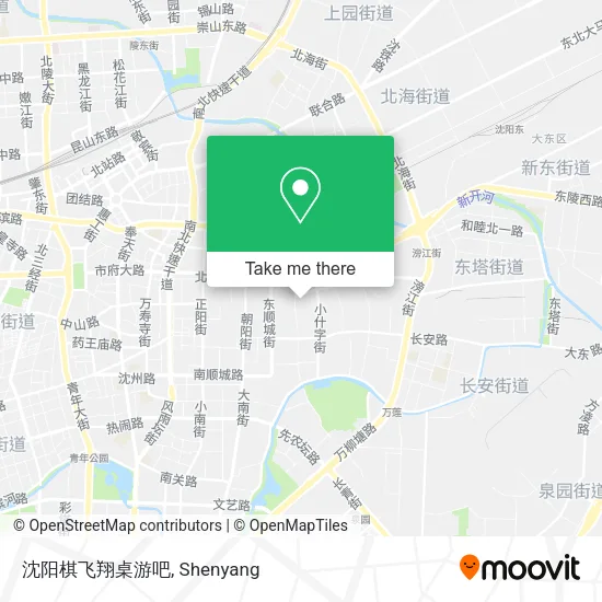 沈阳棋飞翔桌游吧 map