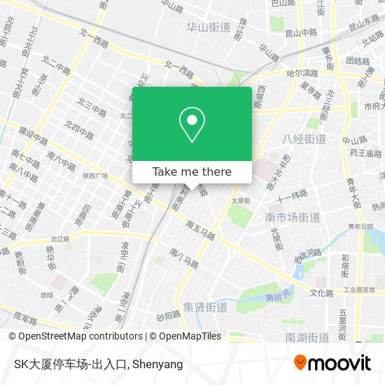 SK大厦停车场-出入口 map