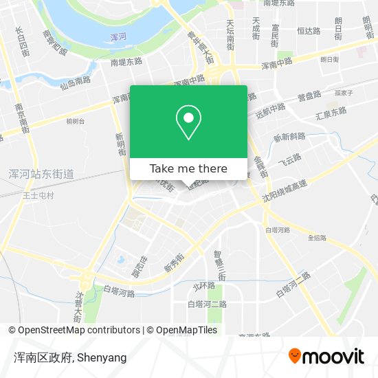 浑南区政府 map