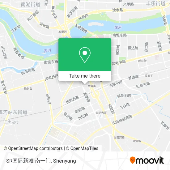SR国际新城-南一门 map