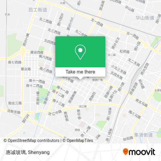 惠诚玻璃 map