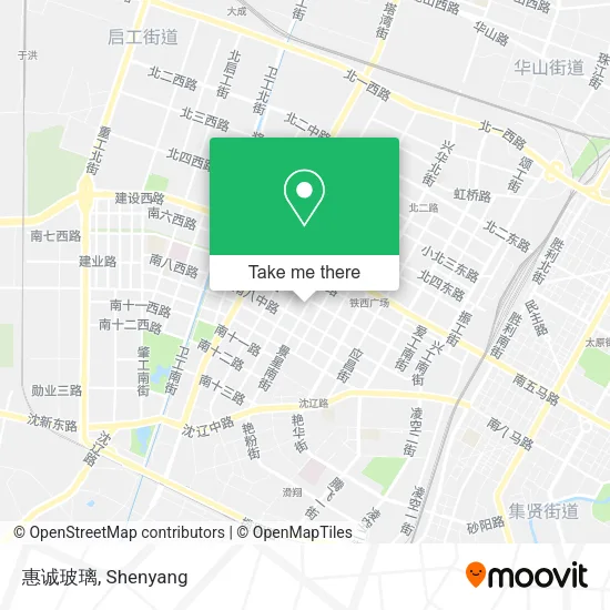 惠诚玻璃 map