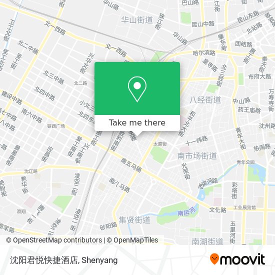 沈阳君悦快捷酒店 map
