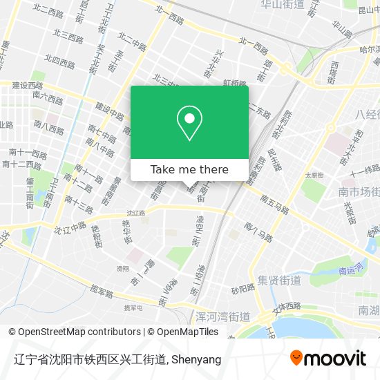 辽宁省沈阳市铁西区兴工街道 map