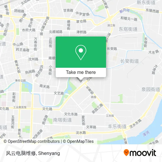 风云电脑维修 map