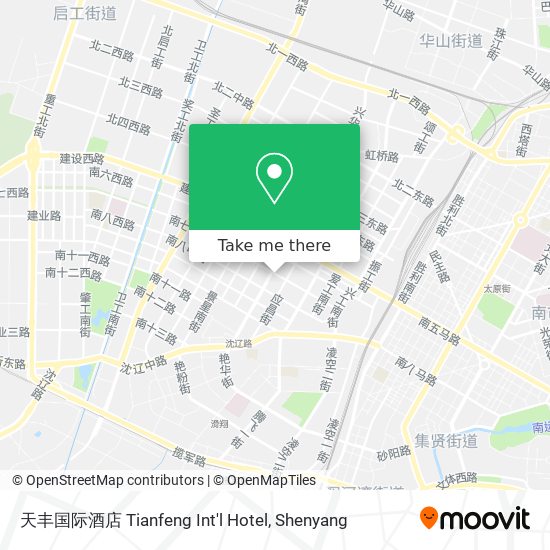 天丰国际酒店 Tianfeng Int'l Hotel map