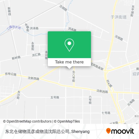 东北仓储物流彦成物流沈阳总公司 map