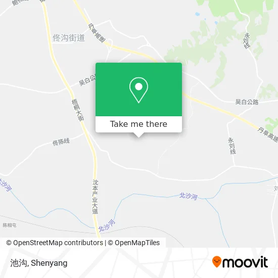 池沟 map