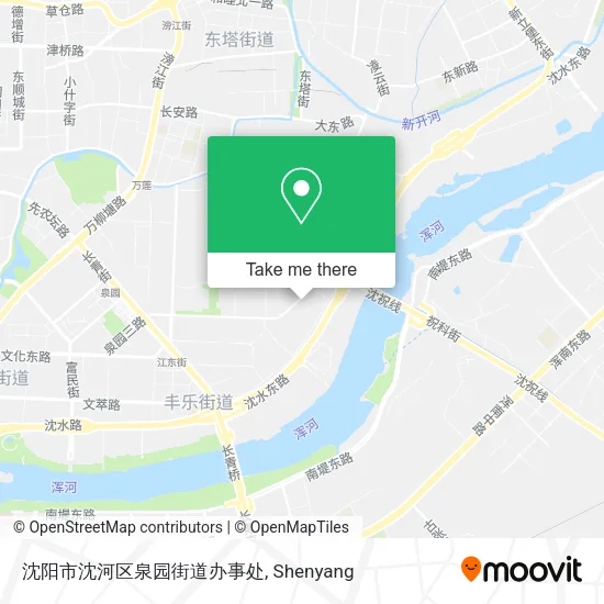 沈阳市沈河区泉园街道办事处 map