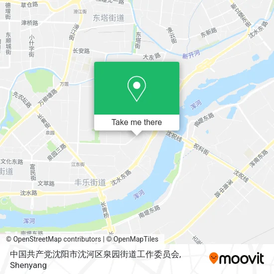 中国共产党沈阳市沈河区泉园街道工作委员会 map
