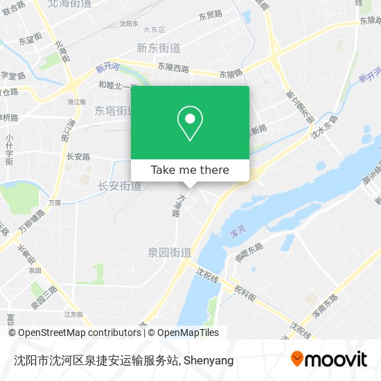 沈阳市沈河区泉捷安运输服务站 map