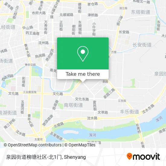 泉园街道柳塘社区-北1门 map