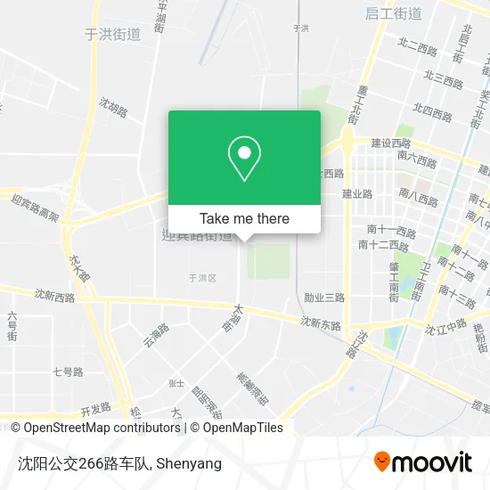 沈阳公交266路车队 map