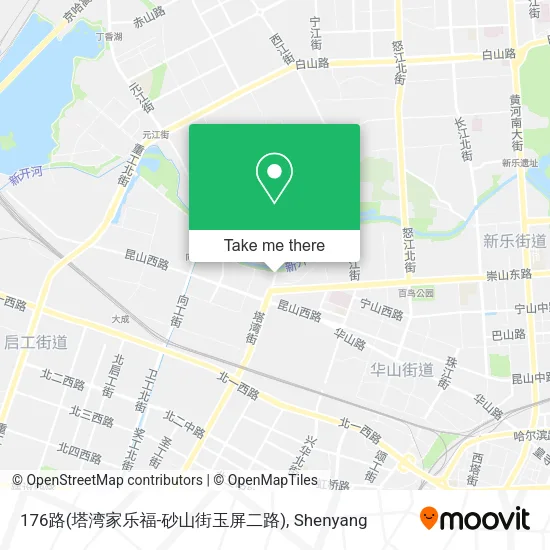 176路(塔湾家乐福-砂山街玉屏二路) map