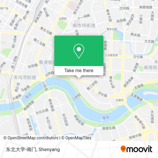 东北大学-南门 map