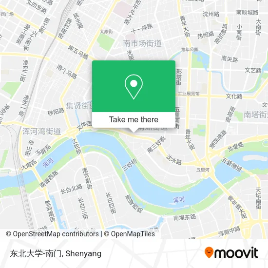东北大学-南门 map