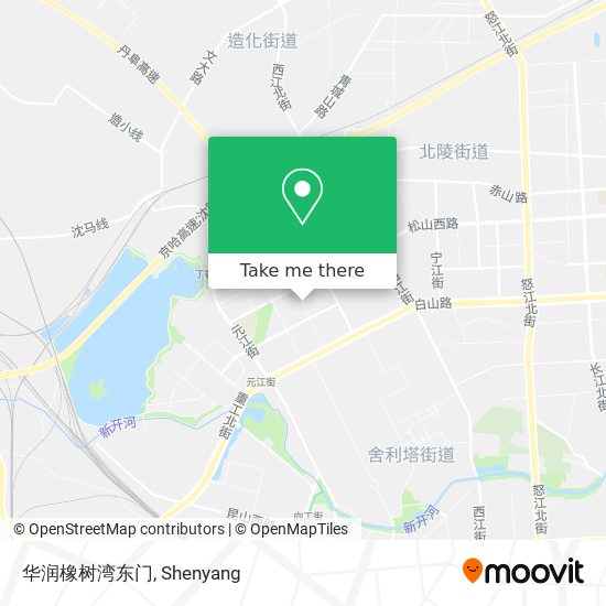 华润橡树湾东门 map