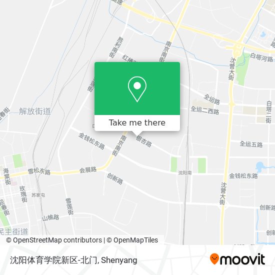 沈阳体育学院新区-北门 map