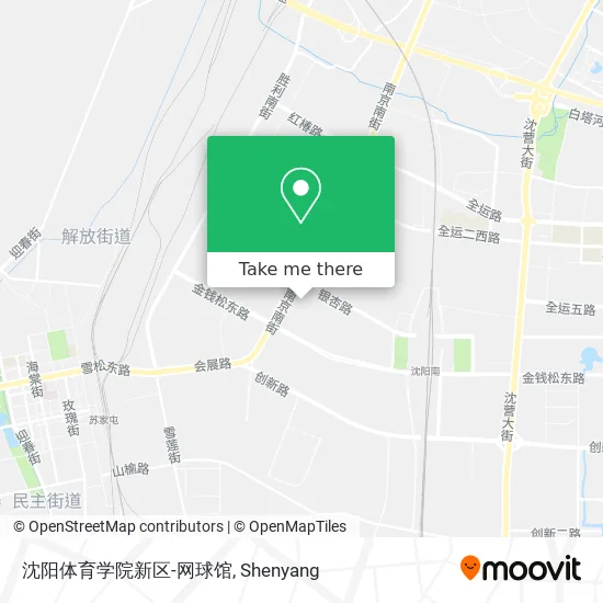 沈阳体育学院新区-网球馆 map