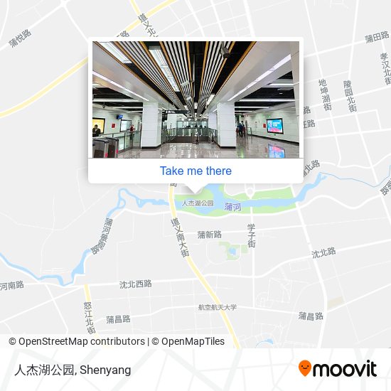 人杰湖公园 map