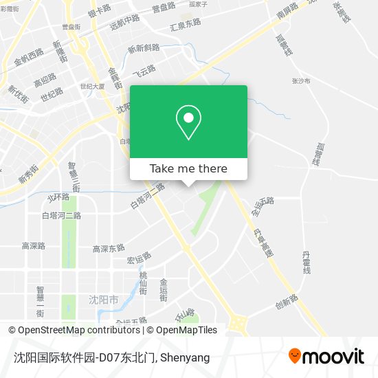 沈阳国际软件园-D07东北门 map