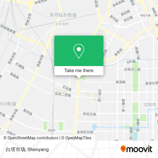 白塔市场 map