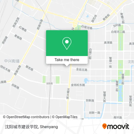 沈阳城市建设学院 map